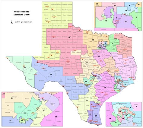 map of texas senate districts