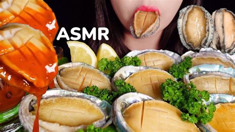 오독오독 통 전복 먹방 Asmr 통 전복회 Asmr Raw Abalone Mukbang Raw Seafood Eating