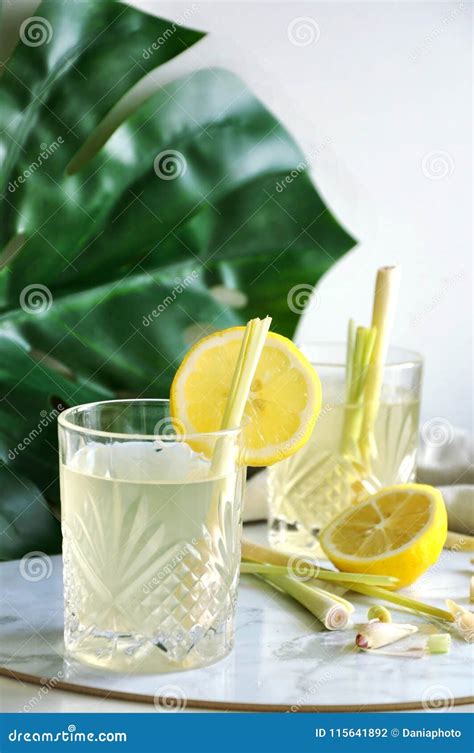 Lemongrass Drinks With Fresh Lemon Stock Photo Image Of Authentic