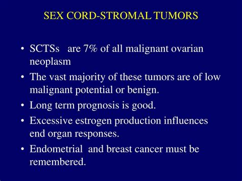 Ppt Sex Cord Stromal Tumors Powerpoint Presentation Free Download Id498778