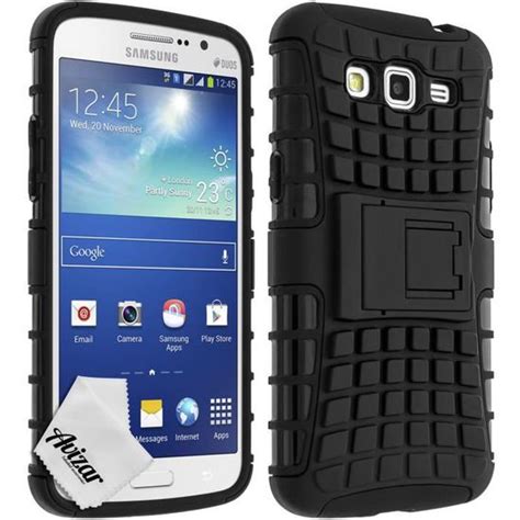 Coque Etui Antichocs Samsung Galaxy Grand 2 Noir Cdiscount Téléphonie