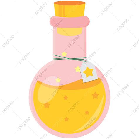 Magic Potion Bottle Clipart Hd Png Star Magic Potion Vector Icon