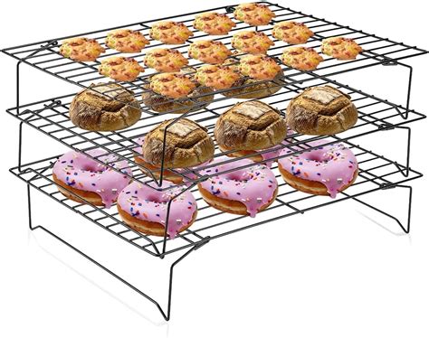 Casewin Tier Cooling Rack Stackable Rectangular Cooling Racks Tier