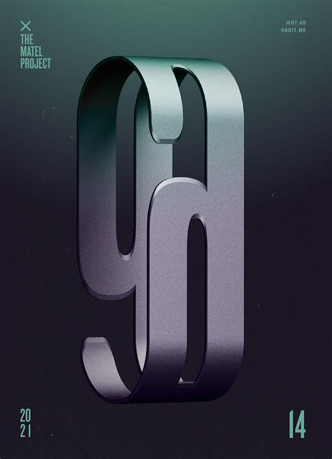 3D Typography Poster Experiments