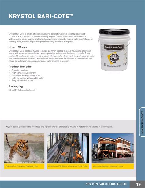 Kryton Concrete Waterproofing and Durability Solutions Guide | PDF