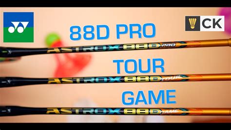 Yonex Astrox D Pro Vs D Tour Vs D Game Badminton Racket Review