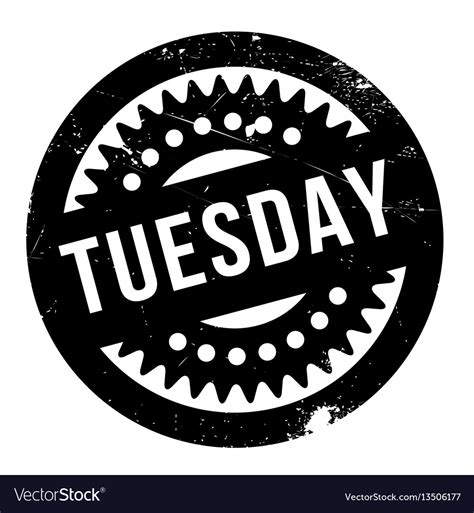 Tuesday Rubber Stamp Royalty Free Vector Image