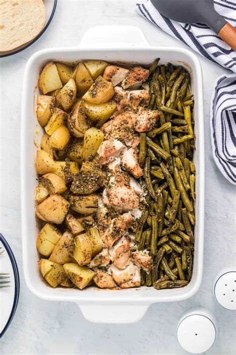 Easy One Pan Chicken Green Beans Potatoes House Of Nash Eats