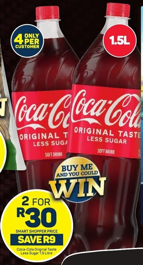 Coca Cola Original Taste Less Sugar Litre Offer At Pick N Pay