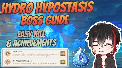 Hydro Hypostasis Easy Guide And Achievements Genshin Impact Youtube