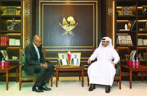 Qcb Governor Meets Singapores Minister For Home Affairs And Law Gulf