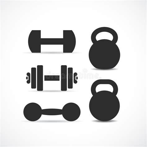 Pesas De Gimnasia E Icono Del Vector De Los Kettlebells Ilustraci N Del