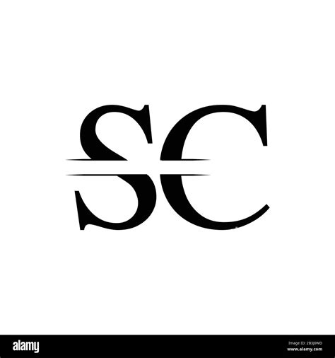 Initial Letter SC Logo Design Vector Template. SC Letter Logo Design ...