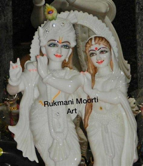 White Marble Jugal Radha Krishna Statue Temple At Rs In Jaipur