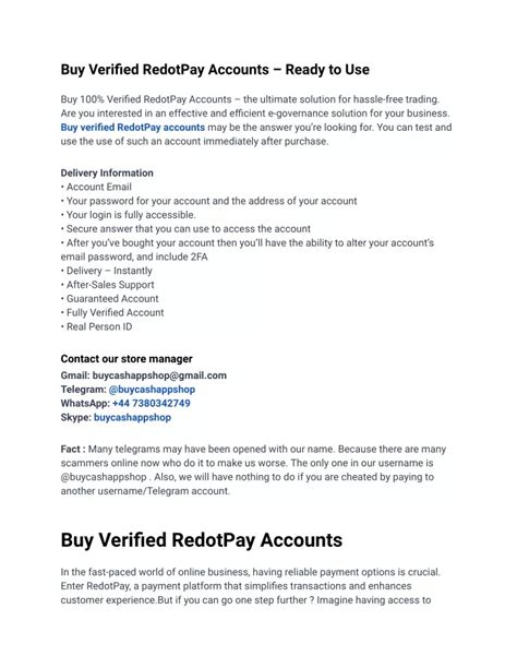 Ppt Simplify Your Payments With Authentic Buy Verified Redotpay