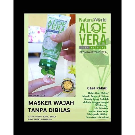 Jual Natura Aloe Vera Soothing Gel Nav Shopee Indonesia