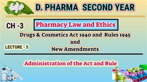 Administration Of Act And Rules Ch L Drugs And Cosmetic Act