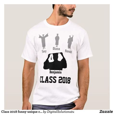 Class 2018 funny unique customizable T-Shirt | Zazzle | T shirt, Shirts, Mens shirts