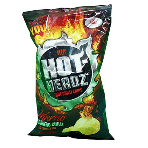 Hot Headz Inferno Habanero Chilli Chips G Stufe