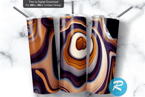 Agate Marble 20 Oz 30 Oz Skinny Tumbler Graphic By Regulrcrative