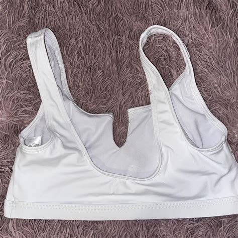 Asos Design White Fuller Bust Bikini Top Size Depop