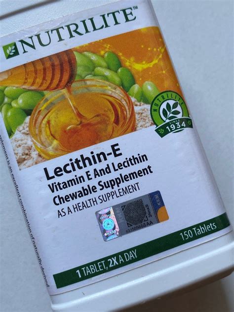 Nutrilite Lecithin E Tablets Left Health Nutrition Health