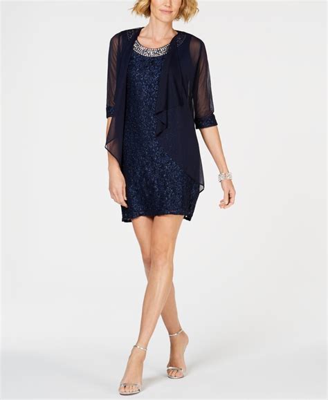 R And M Richards Embellished Lace Sheath Dress And Jacket Shopstyle