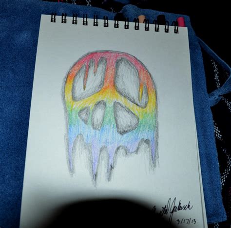 rainbow peace sign tattoo design by KrystalAnnaRuth on DeviantArt