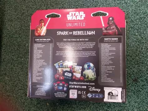 Star Wars Unlimited Spark Of Rebellion Two Player Starter Luke Vs