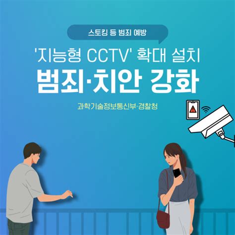 카드뉴스 지능형 Cctv 확대 보급스토킹 범죄 등 예방 강화