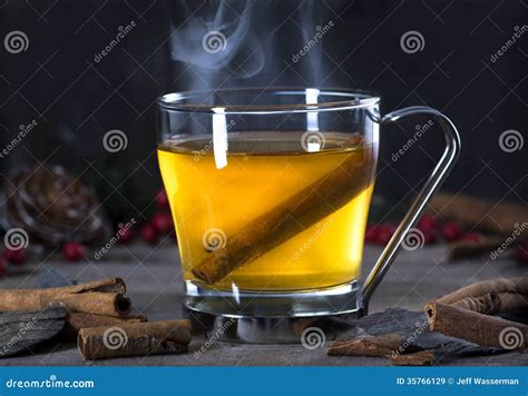Hot Toddy Cocktail Drink With Cinnamon Stock Image Image Of Toddy Ambiance 35766129