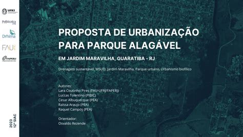 Pdf Proposta De Urbaniza O Para Parque Alag Vel Em Jardim Maravilha