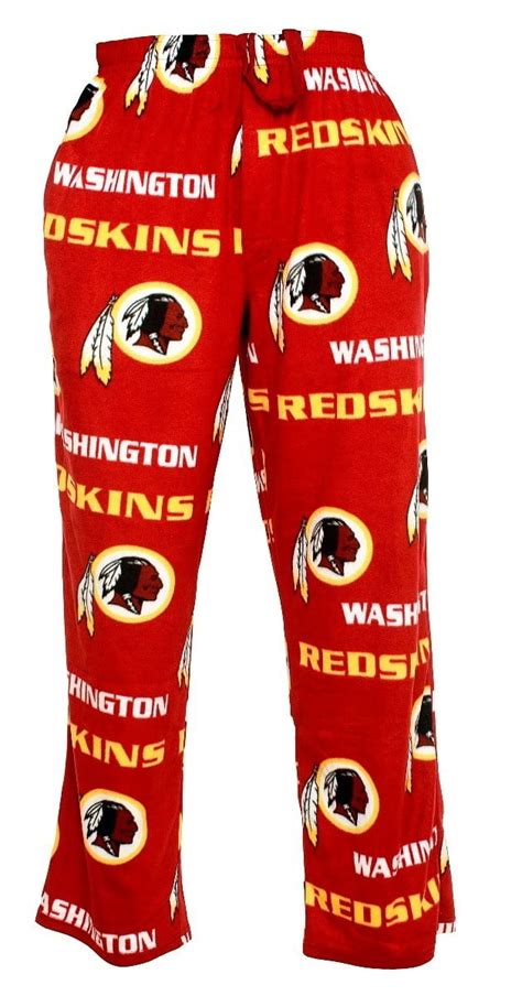 Washington Redskins Nfl Facade Mens Micro Fleece Pajama Pants