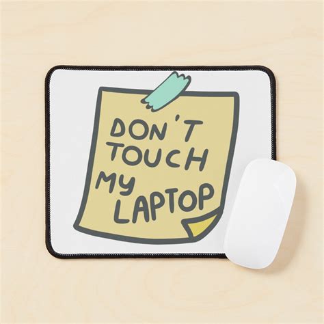 dont touch  laptop sticker sticker  sale  tubeklon redbubble