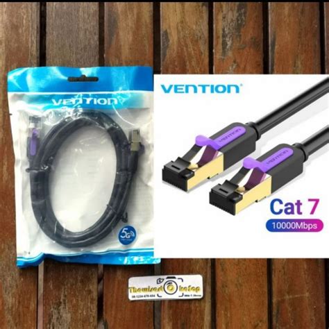 Jual Vention Kabel Ethernet LAN Cat7 10Gbps High Speed RJ45 STP Cable