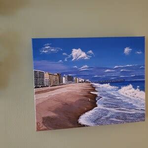 Virginia Beach, Virginia Art, Beach Painting, Beach Seashore Painting ...