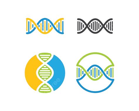 Dna Genetic Logo Icon Illustration Evolution Biochemistry Structure