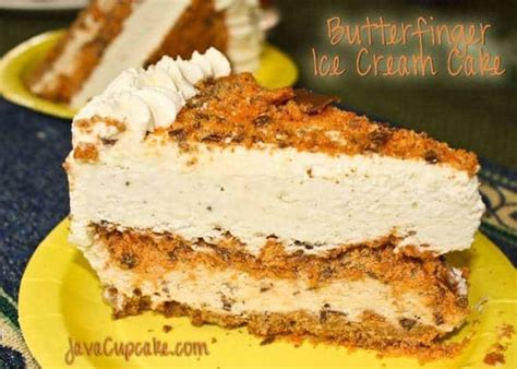 Butterfinger Ice Cream Cake Javacupcake