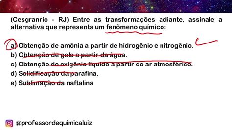 Ufmg Reações Químicas São Fenômenos Em Que Necessariamente Ocorrem