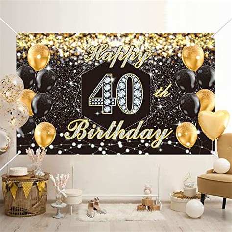 Ailiba Th Birthday Banner Backdrop Th Birthday Party Decorations