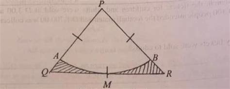 Solved In The Diagram PQR Is An Equilateral Triangle Of Side 18