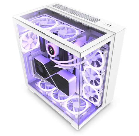 NZXT H9 Elite All White Kabinet Miditower Hvid Billig