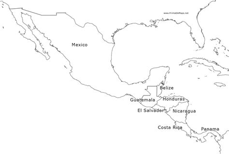 Mexico and Central America Map Organizer for 6th - 9th Grade | Lesson ...