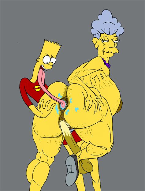 Rule 34 Agnes Skinner Anilingus Anus Bart Simpson Big Ass Big Breasts Dark Anus Dark Pussy