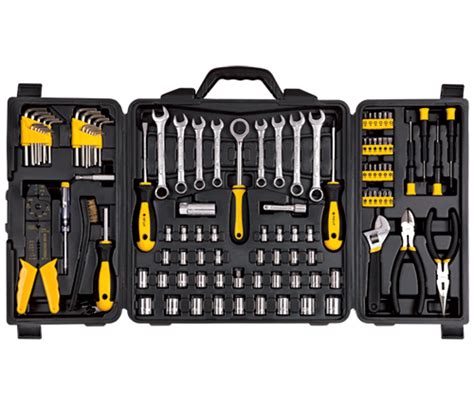 107pc Auto Garage DIY Hand Tool Kit Set including Wrenches, Hex Keys ...