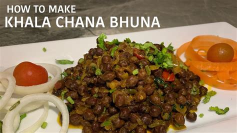 How To Make Kala Chana Bhuna Black Chickpeas Recipe Indian Bengali