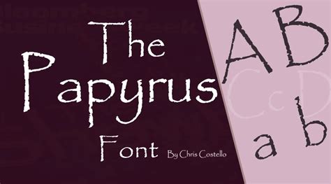 The Papyrus Font Free Download Free Fonts Vault