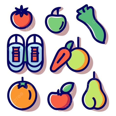 Iconos De Estilo De Vida Saludable Vector Png Dibujos Saludable Salud