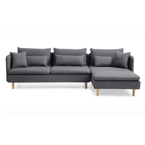 114 5 Wide Linen Reversible Sofa Chaise VigsHome