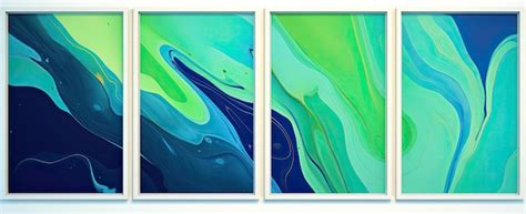 Premium Photo Abstract Banners With Colored Fluid Streaks And Liquids